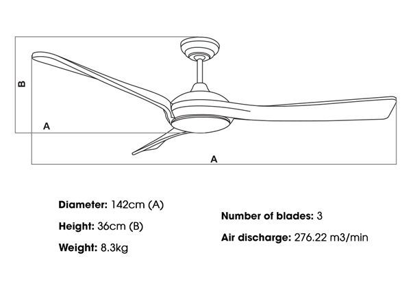 KaiyoKukan IWA ceiling fan is suitable for what kind of space?