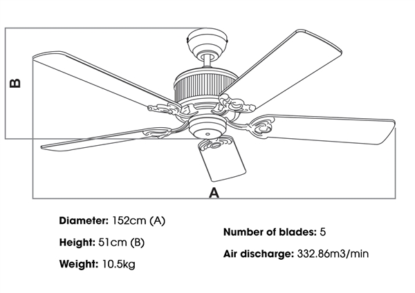 KaiyoKukan Oka 181 ceiling fan is suitable for what kind of space?