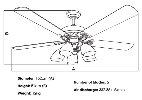 KaiyoKukan Toky ceiling fan is suitable for what kind of space?